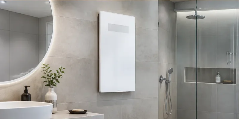 Infraroodpaneel in een moderne badkamer