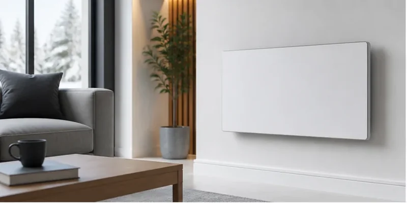 Infraroodpaneel in een moderne woonkamer