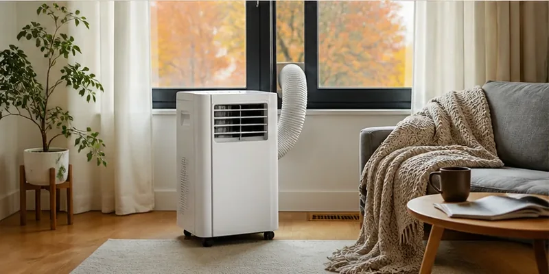 Mobiele airco met verwarmingsfunctie in het tussenseizoen
